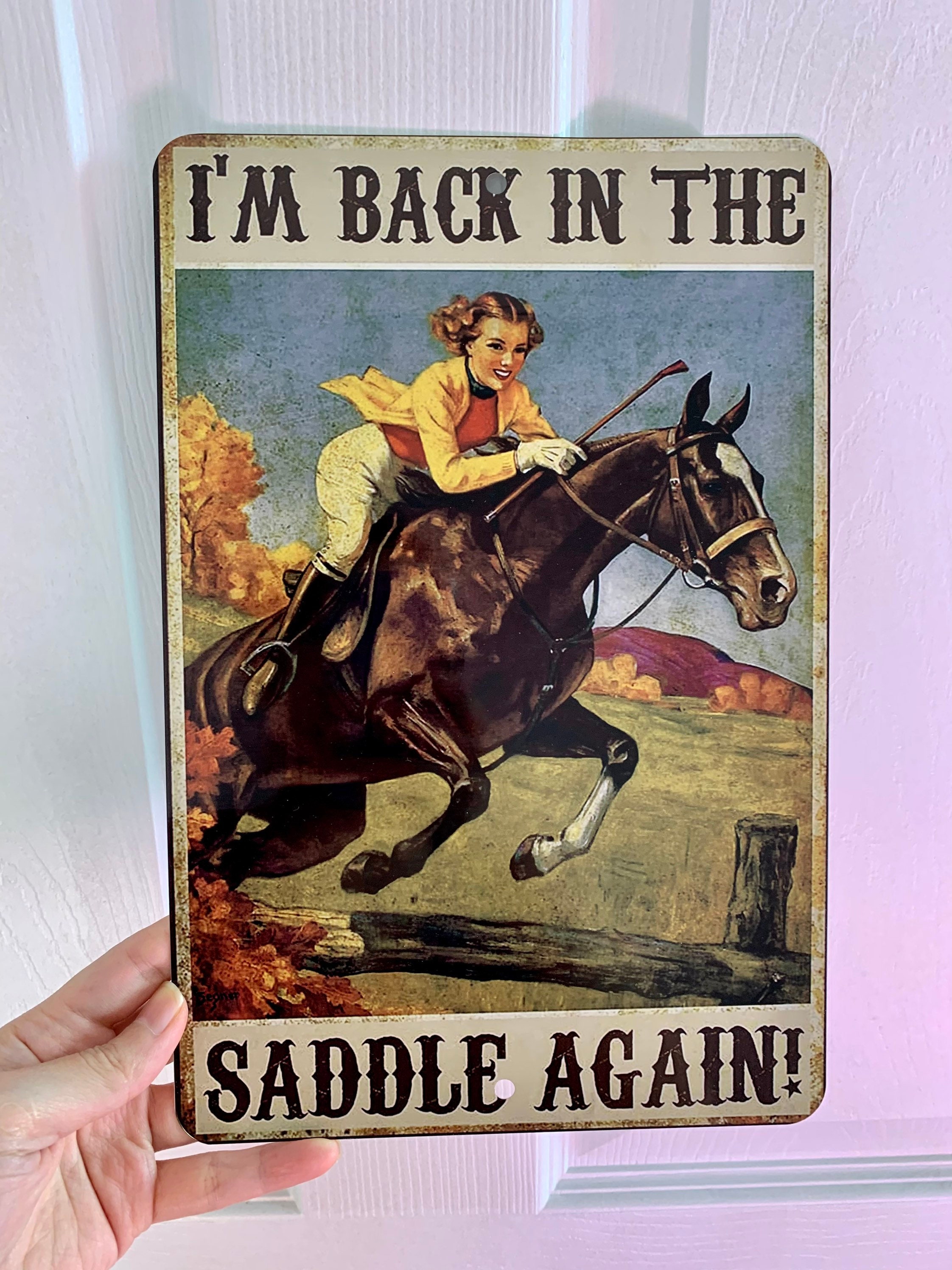 I m back in the saddle etsy
