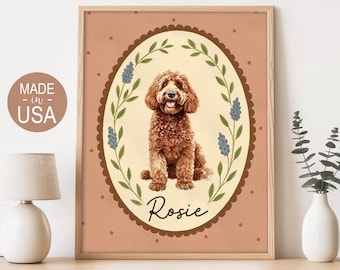 Custom Watercolor Dog Portrait, Pet Painting from Photo, Christmas Gift