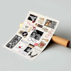 Personalized Valentine Gifts For Him, Custom Matchbox Art For Boyfriend, Anniversary Gift Unframed Poster