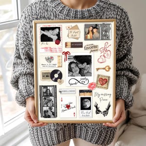 Personalized Valentine Gifts For Him, Custom Matchbox Art For Boyfriend, Anniversary Gift immagine 12