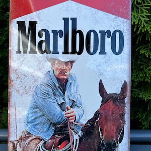 Marlboro Retro Metal Aluminum Tin Sign Vintage 8x12 Inch