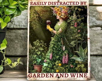 Gardening Gifts For Mom, Mother's Day Gift, Gifts For Grandma, Gardening Lovers Tin Sign Vintage