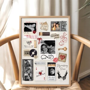 Personalized Valentine Gifts For Him, Custom Matchbox Art For Boyfriend, Anniversary Gift immagine 5