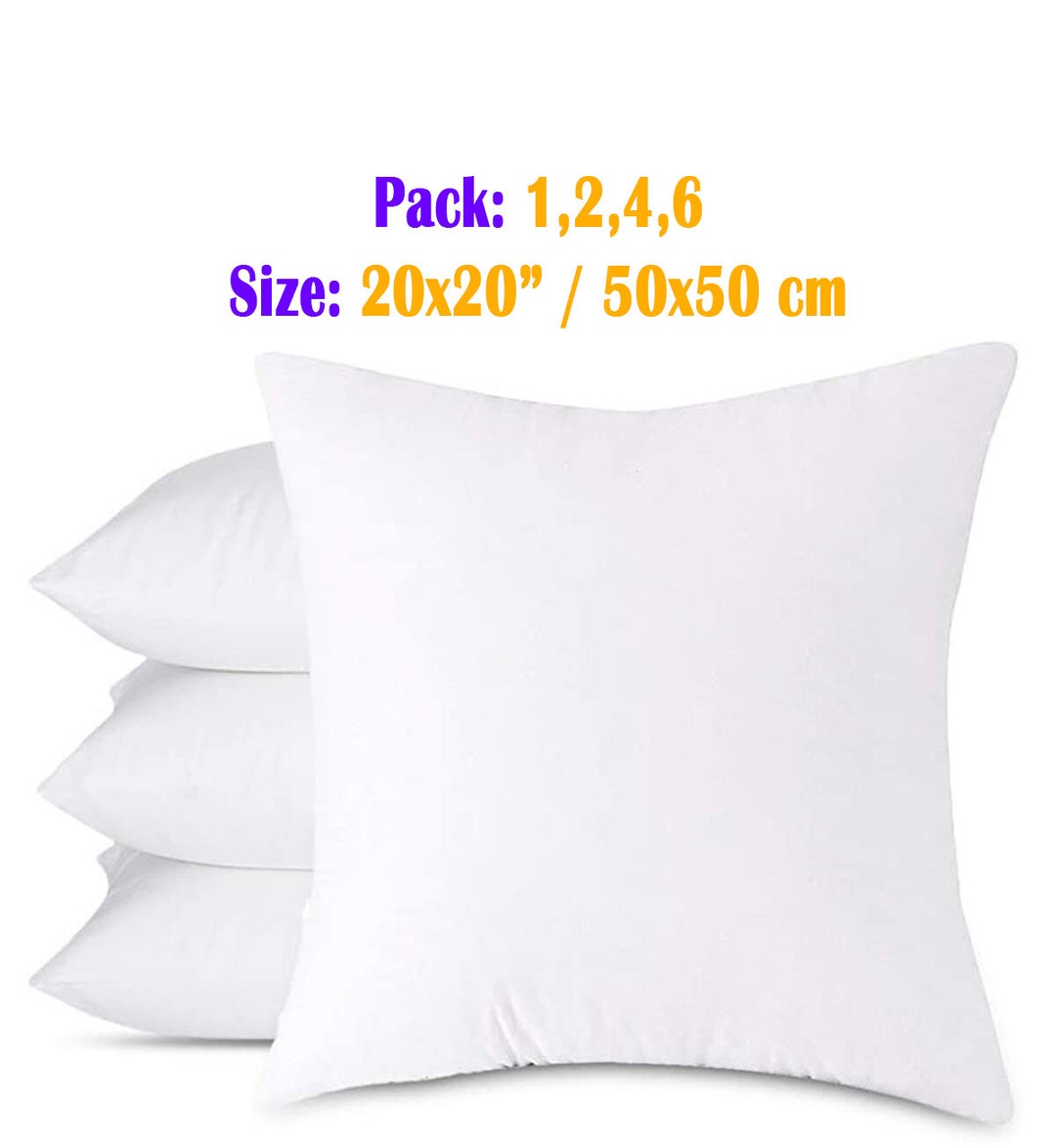 Pillow Insert 20x20 / 50x50cm Etsy