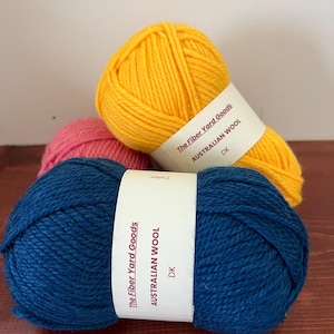 Australian Wool Yarn - Knitting Yarn - DK Wool Yarn - Soft Yarn - Warm Yarn - Winter Knitting.