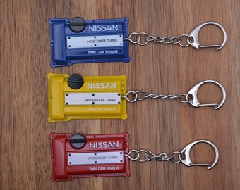 Nissan Engine Cover Keychain