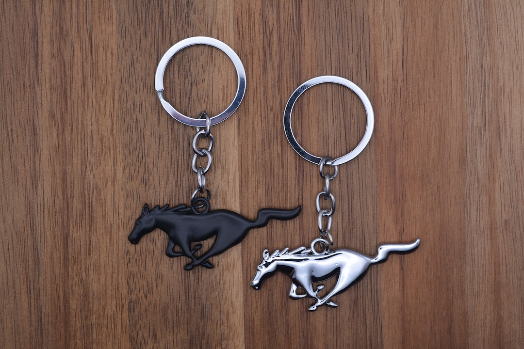 Mustang logo keychain deals