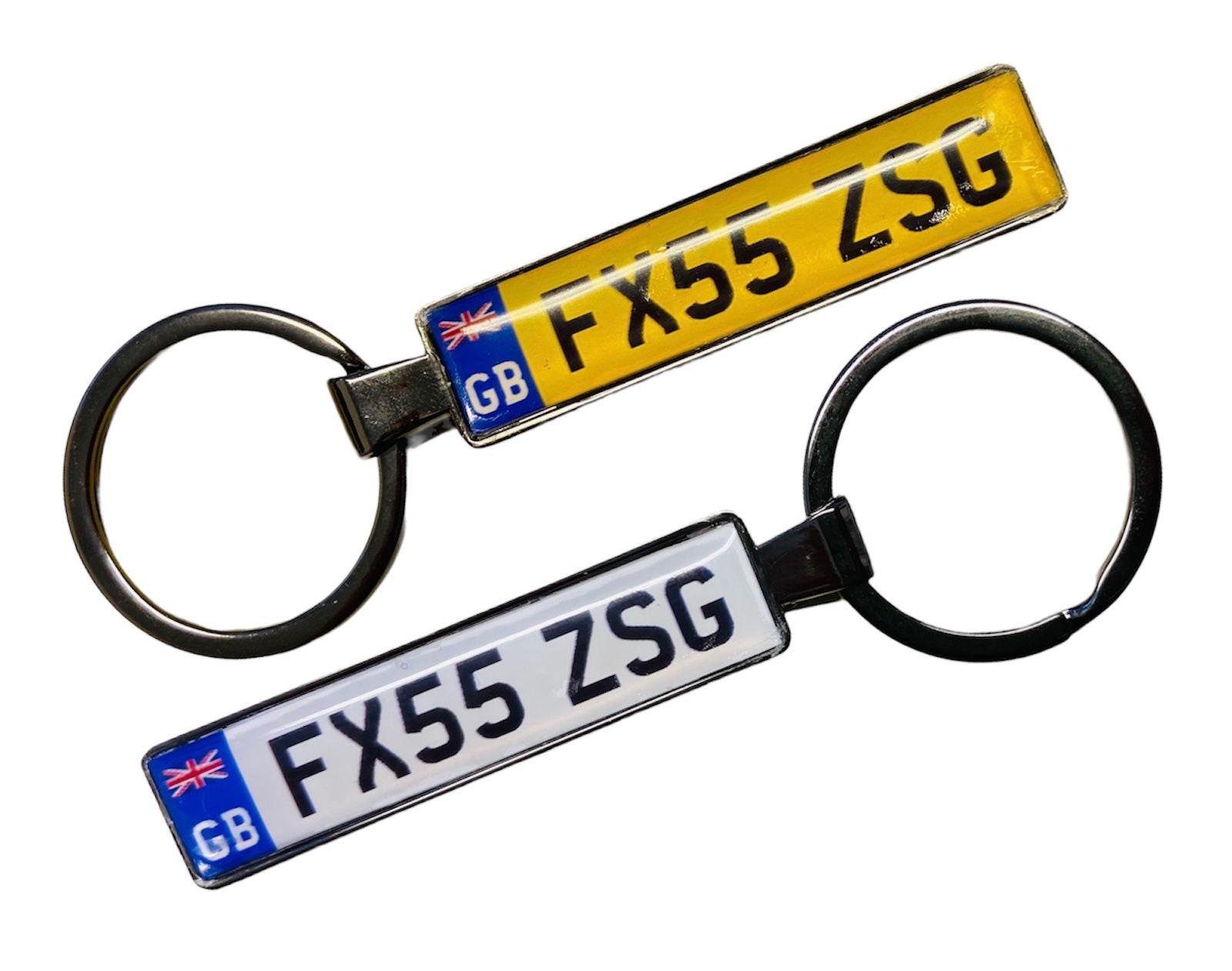 Vehicle number shop keychain