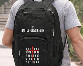 Christian Backpack Let the Enemy Know You're Not Afraid of the Dark backpack | Enduro 22L