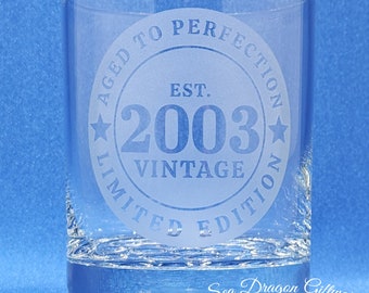 2003/21 - Engraved Dimple Spirit Glass #2