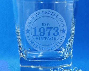 1973/51 - Engraved Quartet Spirit Glass