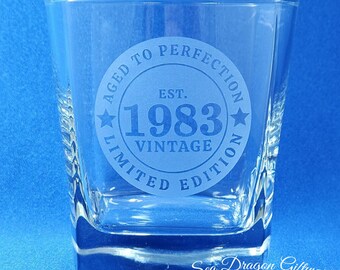 1983/41 - Engraved Quartet Spirit Glass