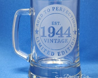 1944/80 - Engraved Beer Stein/Mug