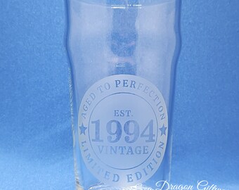 1994 - 30 - Engraved Nonic Pint Glass
