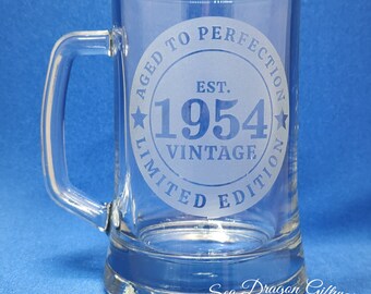 1954/70 - Engraved Beer Stein/Mug