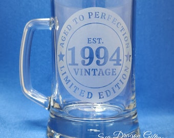 1994/30 - Engraved Beer Stein/Mug