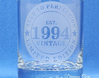 1994/30 - Engraved Dimple Spirit Glass #2