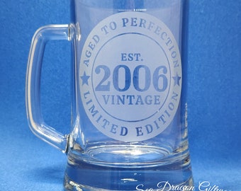 2006/18 - Engraved Beer Stein/Mug