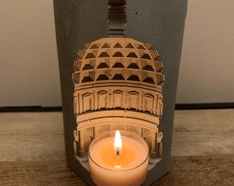 Pantheon Candle Holder| Unique Candle Holder | Concrete Tea light Candleholder | Bookend | Minimalist Home Decor