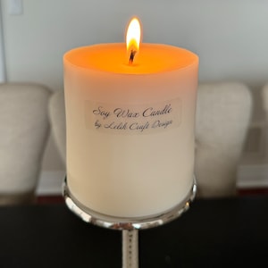 Large Pillar Candle | XL Pillar Soy Wax Candles | Biggest Candle | Minimalist Candles | Home Decor Candles