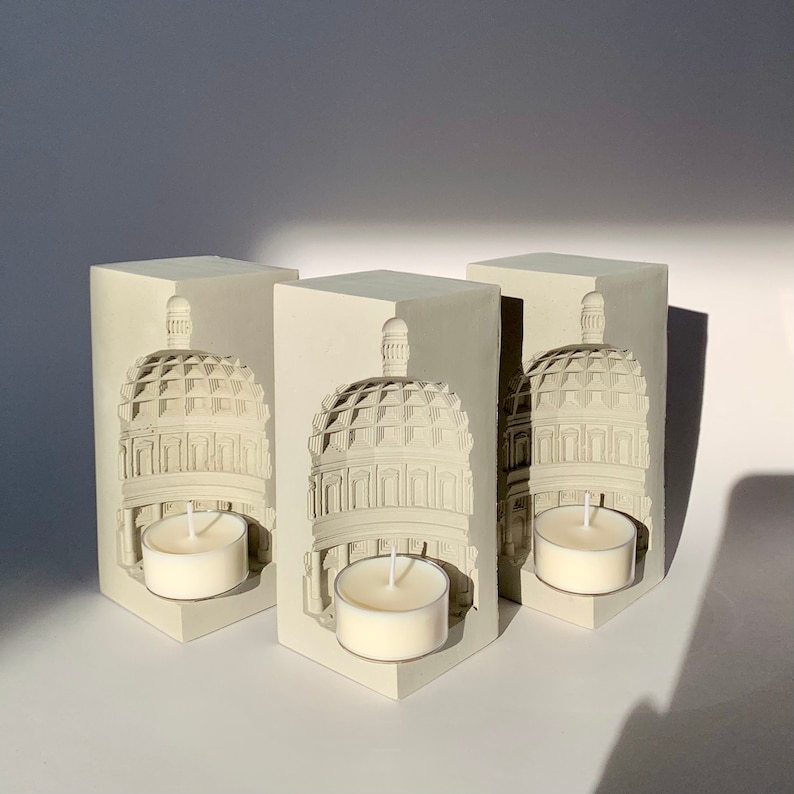 Bookend Pantheon Candle Holder Unique Candle Holder Etsy