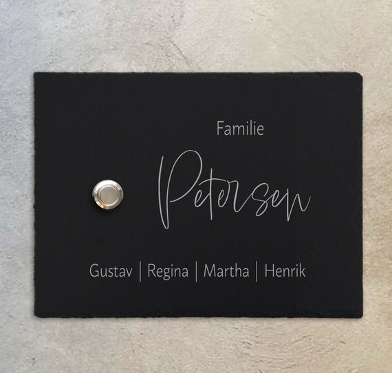 Tavoletta In Ardesia Con Incisione Personalizzabile Con Nomi, Targa Da - Foto 6