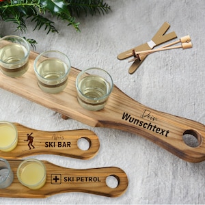 Wooden board with 6 shot glasses | Shot board | Shot bar | Party gift idea | Bachelor party | Man cave | Christmas gift