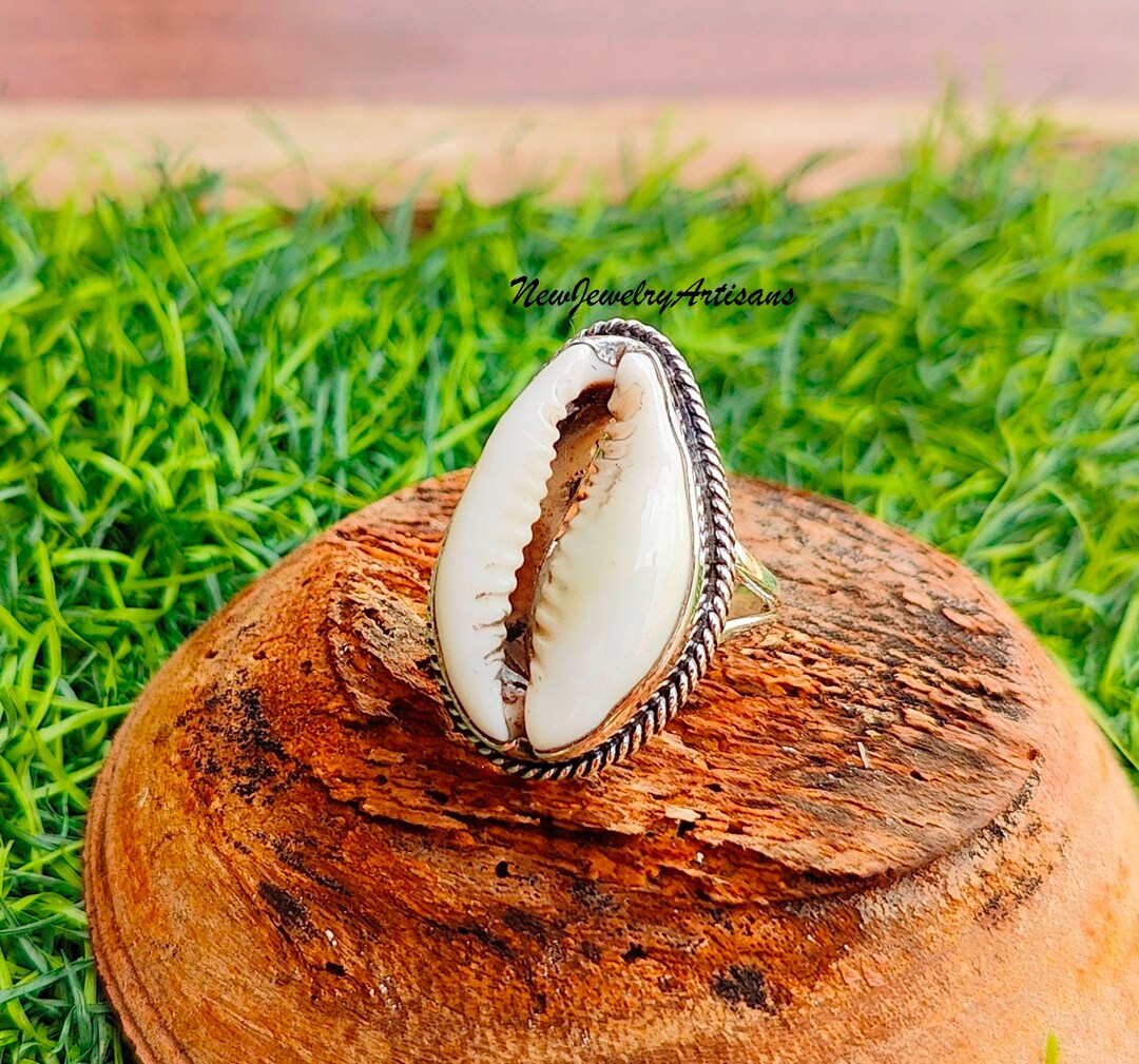 Beautiful Sea Shell Ring, Design Band Ring, Women & Event Ring, 925