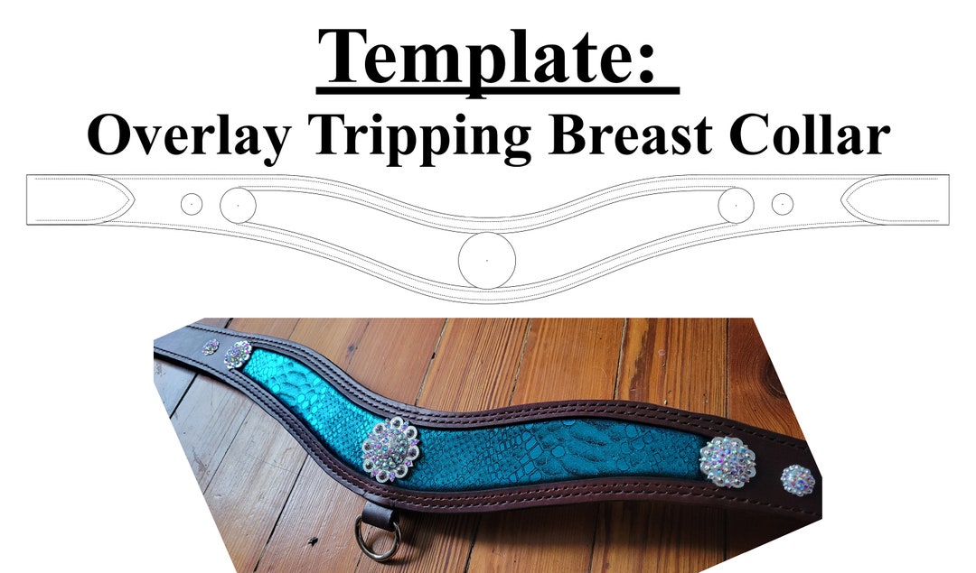 Template Tripping Breast Collar With Overlay/inlay Etsy
