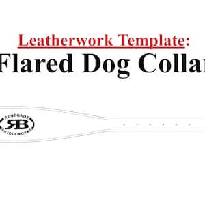 Template: Flared Dog Collar - 3 Sizes