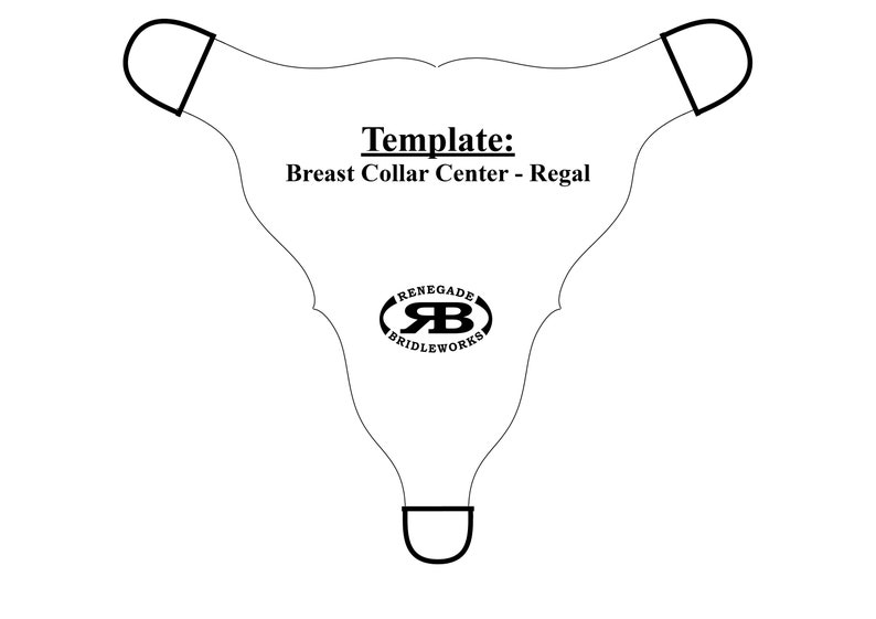 Template Breast Collar Center Plate Regal Etsy
