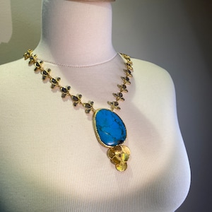 Necklace tuquoise Design, Most popular Turkish jewelry, real turquoise Jewelry, Handmade charm, mothers day, design precious stone necklace
