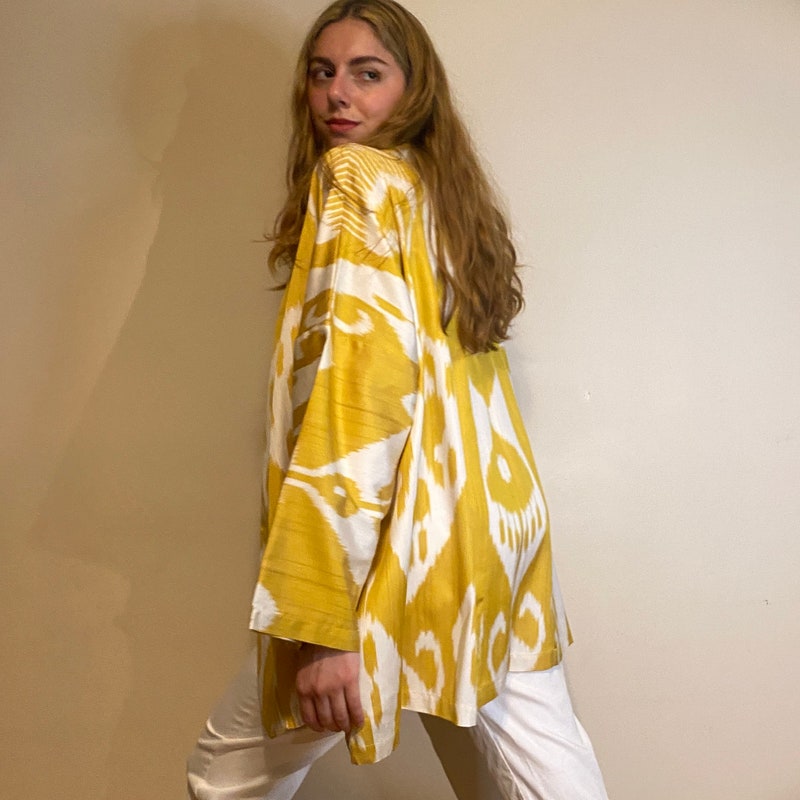 Cotton Ikat Yellow Jacket main image 1