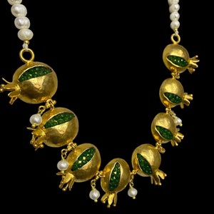 Ketting granaatappelontwerp, populairste Turkse sieraden, granaatappelsieraden, handgemaakte sieraden, moederdagcadeau, speciaal cadeau voor geliefden