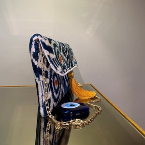 The Limited Edition Classic Ikat Clutch, Silk Velvet Handbag, Ikat Silk ...