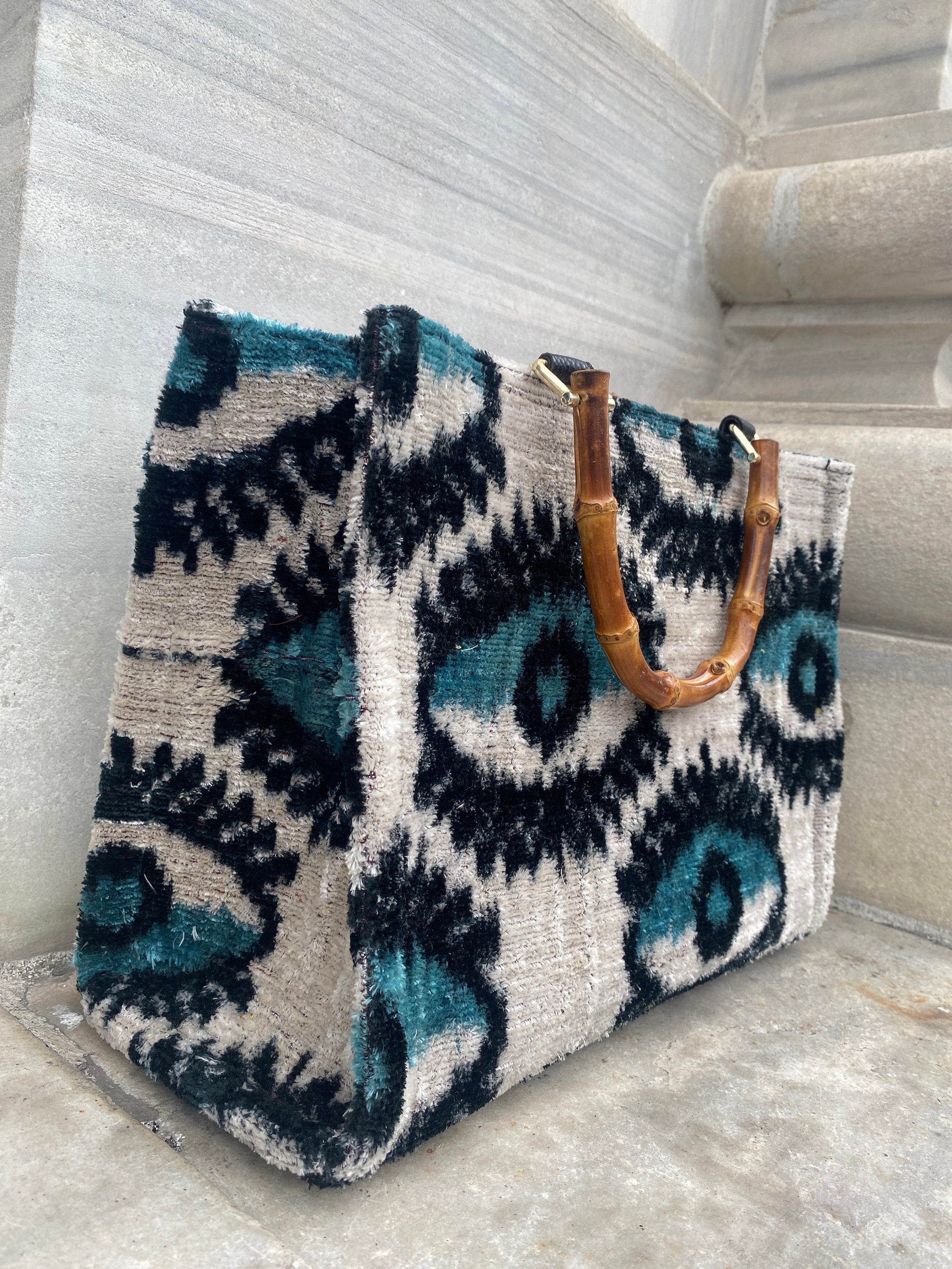 目モチーフ☆【ALDO】Matimatix 編みカゴバッグ 邪眼 evil eye Evil Ikat Tote - Etsy