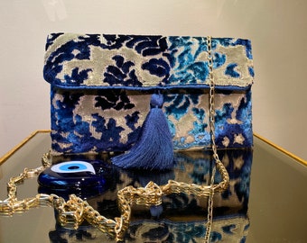 Abend Samt Clutch, Handgemachte Frau Tasche, Samt Boho Clutch, Einzigartige Handtaschen, Frau Handtasche, Clutch Geldbörse, Clutch Brieftasche, Samt Clutch