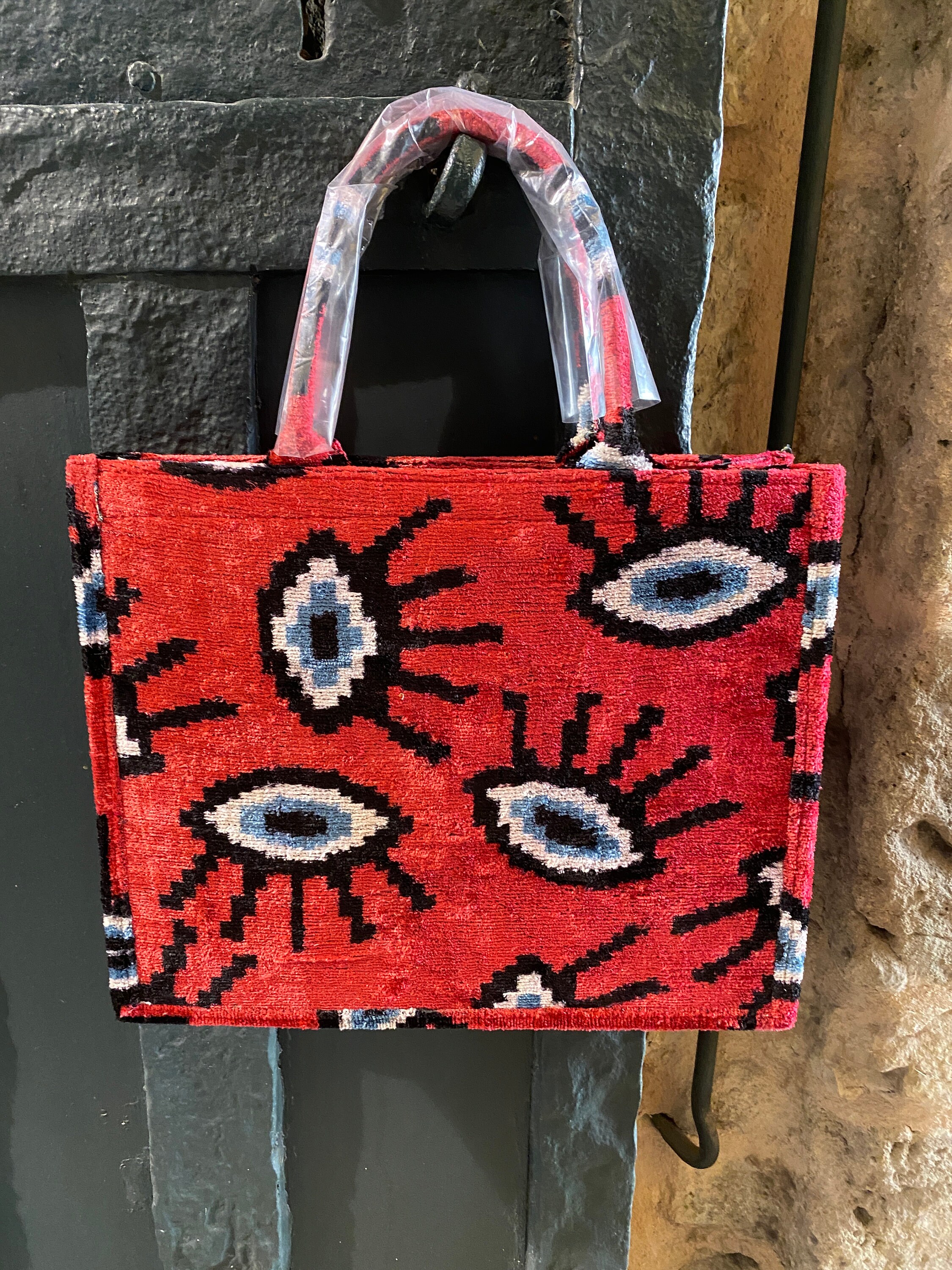 目モチーフ☆【ALDO】Matimatix 編みカゴバッグ 邪眼 evil eye Evil Ikat Tote - Etsy