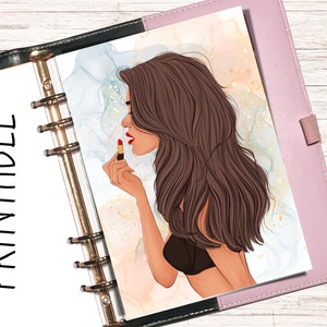 Girl Planner Dashboard, Printable Planner Dashboards, Girl Dashboard, A5 planner, Planner, Girl Dashboard Planner, Pocket Planner, Dashboard