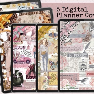 Positive Girl Digital Planner Covers, Goodnotes Covers, PRINTABLE Notebook Covers, Digital Planner Covers, Positive Quote Covers