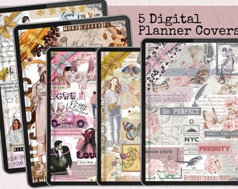 Positive Girl Digital Planner Covers, Goodnotes Covers, PRINTABLE Notebook Covers, Digital Planner Covers, Positive Quote Covers
