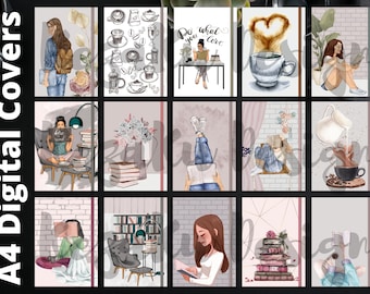 Digital Planner Covers, Goodnotes Covers, Digital Notebook Covers, Digital Happy Planner Cover, Digital Journal Cover, Digital Book Covers