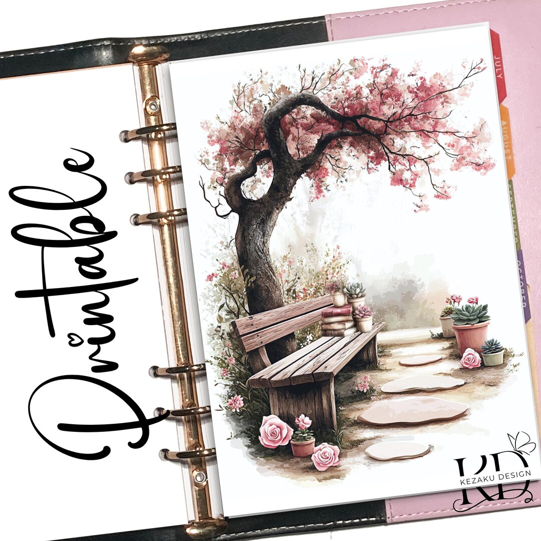 Spring Notebook Planner PRINTABLE Spring Planner Dashboard, PRINTABLE Planner Dashboards, Pink ...