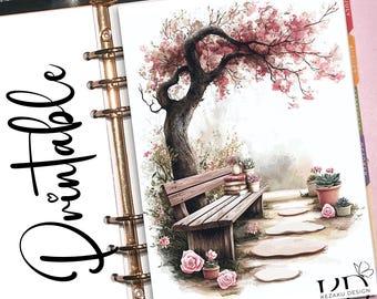 PRINTABLE Spring Planner Dashboard, PRINTABLE Planner Dashboards, Pink Dashboards, A5 planner, Book  Planner Dashboards, Pocket Planner, PDF