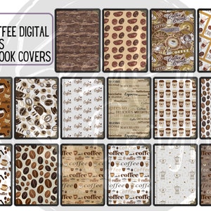 Coffee Digital Planner Covers, Goodnotes Covers, Digital Notebook Covers, Digital Journal Cover, Digital Planner Cover, Digital Book Covers
