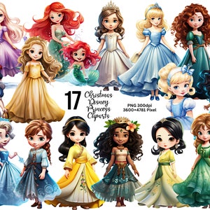 Watercolor Little Princess Clipart, Princess Clipart, Little Princess PNG, Watercolor Princess , Chiby Princess Clipart, Toddler Princess