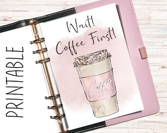 Planner Dashboard, Printable Planner Dashboard, Coffee Dashboard, A5 planner, Planner, Coffee Dashboard Planner, Pocket Planner, Dashboard