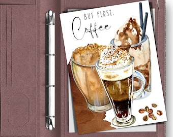 Planner Dashboard, Printable Planner Dashboard, Coffee Dashboard, A5 planner, Planner, Coffee Dashboard Planner, Pocket Planner, Dashboard
