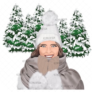 Winter Girl Sublimation, Winter Png File, Winter Girl Png, Winter Png, Girl Png, Winter Sublimation, Winter Girl Clipart, Winter Girl Image