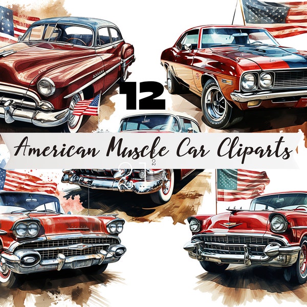 American Muscle Car PNG Cliparts, American Muscle Car Cliparts , PNG American Muscle Car, American Muscle Car Transparent, Vintage Car PNG